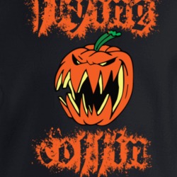 Flying Coffin Pumpkin Gothic Crewneck Sweatshirt T Shirt