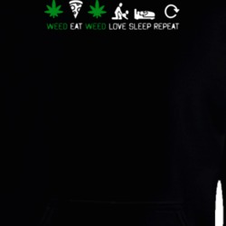 Weed Eat Love Sleep Repeat Stoner Hoodie