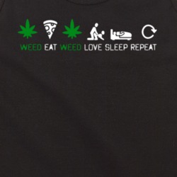 Weed Eat Love Sleep Repeat Stoner Tank Top
