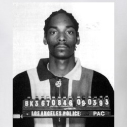 Snoop Dogg Hip Hop Celebrity Mugshot Vintage Grunge Look Fan T Shirt