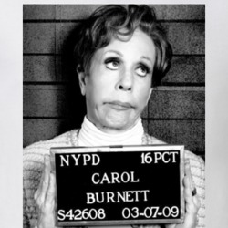 Carol Burnett Celebrity Mugshot Vintage Grunge Look Fan T Shirt