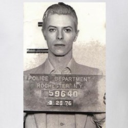 Bowie Celebrity Mugshot Vintage Grunge Look Fan T Shirt