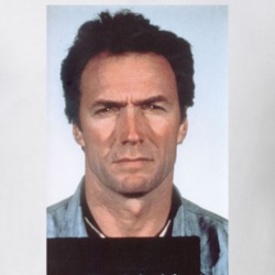 Clint Eastwood Escape Celebrity Mugshot Vintage Grunge Look Fan T Shir