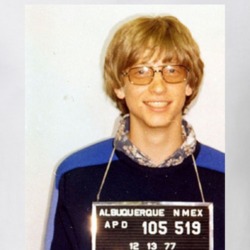Bill Gates Celebrity Mugshot Vintage Grunge Look Fan T Shirt