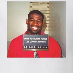Deion Sanders Athlete Celebrity Mugshot Vintage Grunge Look Fan T Shir