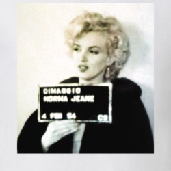 Marilyn Monroe Celebrity Mugshot Vintage Grunge Look Fan T Shirt