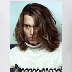 Johnny Depp Celebrity Mugshot Vintage Grunge Look Fan T Shirt