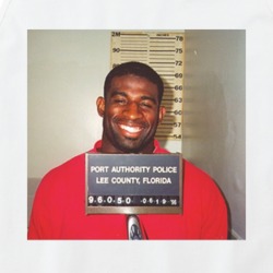 Deion Sanders Athlete Celebrity Mugshot Vintage Grunge Look Fan Tankto