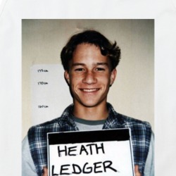 Heath Ledger Celebrity Mugshot Vintage Grunge Look Fan Tanktop
