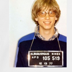 Bill Gates Celebrity Mugshot Vintage Grunge Look Fan Crewneck Sweatshi