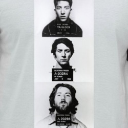 Dustin Hoffman Celebrity Mugshot Vintage Grunge Look Fan Raglan T Shir