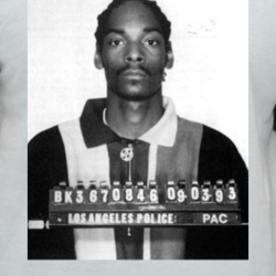 Snoop Dogg Hip Hop Celebrity Mugshot Vintage Grunge Look Fan Raglan T 