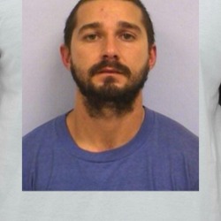 Shia Labeouf Celebrity Mugshot Vintage Grunge Look Fan Raglan T Shirt