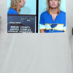Ozzy Rockstar Celebrity Mugshot Vintage Grunge Look Fan Raglan T Shirt