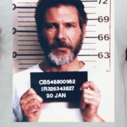 Harrison Ford The Fugitive Celebrity Mugshot Vintage Grunge Look Fan R