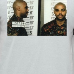 Charles Barkley Athlete Celebrity Mugshot Vintage Grunge Look Fan Ragl