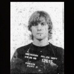 Kurt Cobain Mug Shot Vintage Distressed Photo Music Fan T Shirt