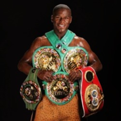 Floyd Mayweather Multiple Championship Titles Boxing Distressed Look F