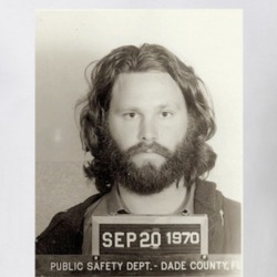 Jim Morrison Mug Shot Vintage Photo Singer Songwriter Music Fan T Shir