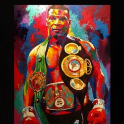 Mike Tyson Boxing Champion Art Distressed Look Fan T Shirt