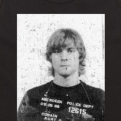 Kurt Cobain Mug Shot Vintage Distressed Photo Music Fan Tanktop
