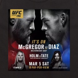 Conor Mcgregor Nate Diaz Its On Fight Poster Mma Fight Fan Tanktop