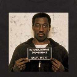Wesney Snipes Mug Shot Action Star Distressed Look Fan Tanktop