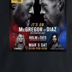 Conor Mcgregor Nate Diaz Its On Fight Poster Mma Fight Fan Crewneck Sw