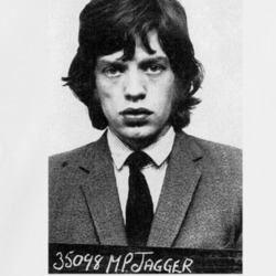 Jagger Rock N Roller Vintage Photo Mug Shot Music Fan Crewneck Sweatsh