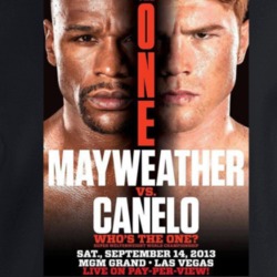 Mayweather Vs Canelo The One Fight Poster Boxing Fan Crewneck Sweatshi