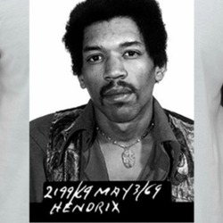 Jimi Hendrix Mug Shot Influencial Music Great Fan Raglan T Shirt