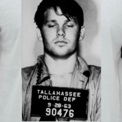 Jim Morrison Mug Shot Vintage Photo Popular Singer Music Fan Raglan T 
