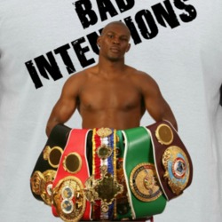 Jermain Taylor Bad Intentions Boxing Champion Fight Fan Raglan T Shirt