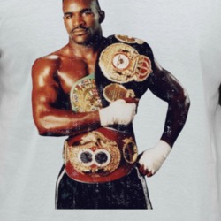 Evander Holyfield Undisputed Champion Boxer Fight Fan Distressed Look 