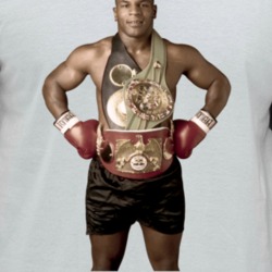 Mike Tyson Championship Belts Boxing Legend Fight Fan Raglan T Shirt