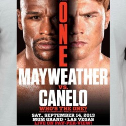 Mayweather Vs Canelo The One Fight Poster Boxing Fan Raglan T Shirt