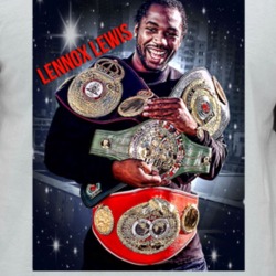 Lennox Lewis Heavyweight Champion Popular Boxer Fight Fan Raglan T Shi