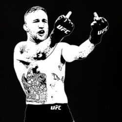 Justin Gaethje Flipping The Bird Mixed Martial Artist Fan T Shirt T Sh