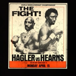 Thomas Hearns Vs Marvin Hagler The Fight Vintange Look Fight Poster Bo