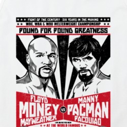 Mayweather Vs Pacquiao Pound For Pound Fight Poster Boxing Fan Distres