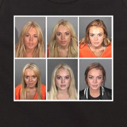 Lindsay Lohen Mug Shot Collage Multiple Arrest Movie Actress Fan Tankt