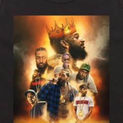 Nipsey Hussle Collage Tribute Cityscape Music Fan Tanktop Tanktop