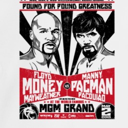 Mayweather Vs Pacquiao Pound For Pound Fight Poster Boxing Fan Distres