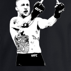 Justin Gaethje Flipping The Bird Mixed Martial Artist Fan Crewneck Swe