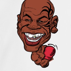 Mike Tyson Heavyweight Champion Caricature Fan Crewneck Sweatshirt