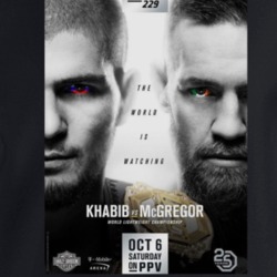 Khabib Vs Mcgregor The World Is Watching Fight Poster Ultimate Fightin
