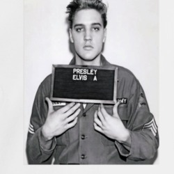 Elvis Presley Army Induction Mug Shot Legendary Singer Musician Fan Cr