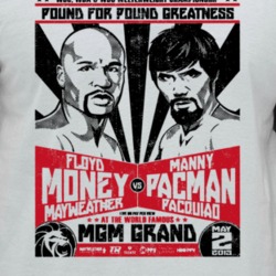 Mayweather Vs Pacquiao Pound For Pound Fight Poster Boxing Fan Distres