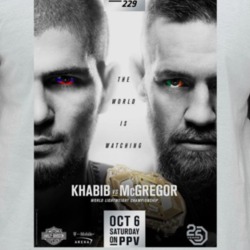 Khabib Vs Mcgregor The World Is Watching Fight Poster Ultimate Fightin