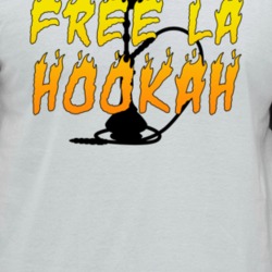 Free La Hookah Bad Bunny Hookah Smokers Baseball Raglan